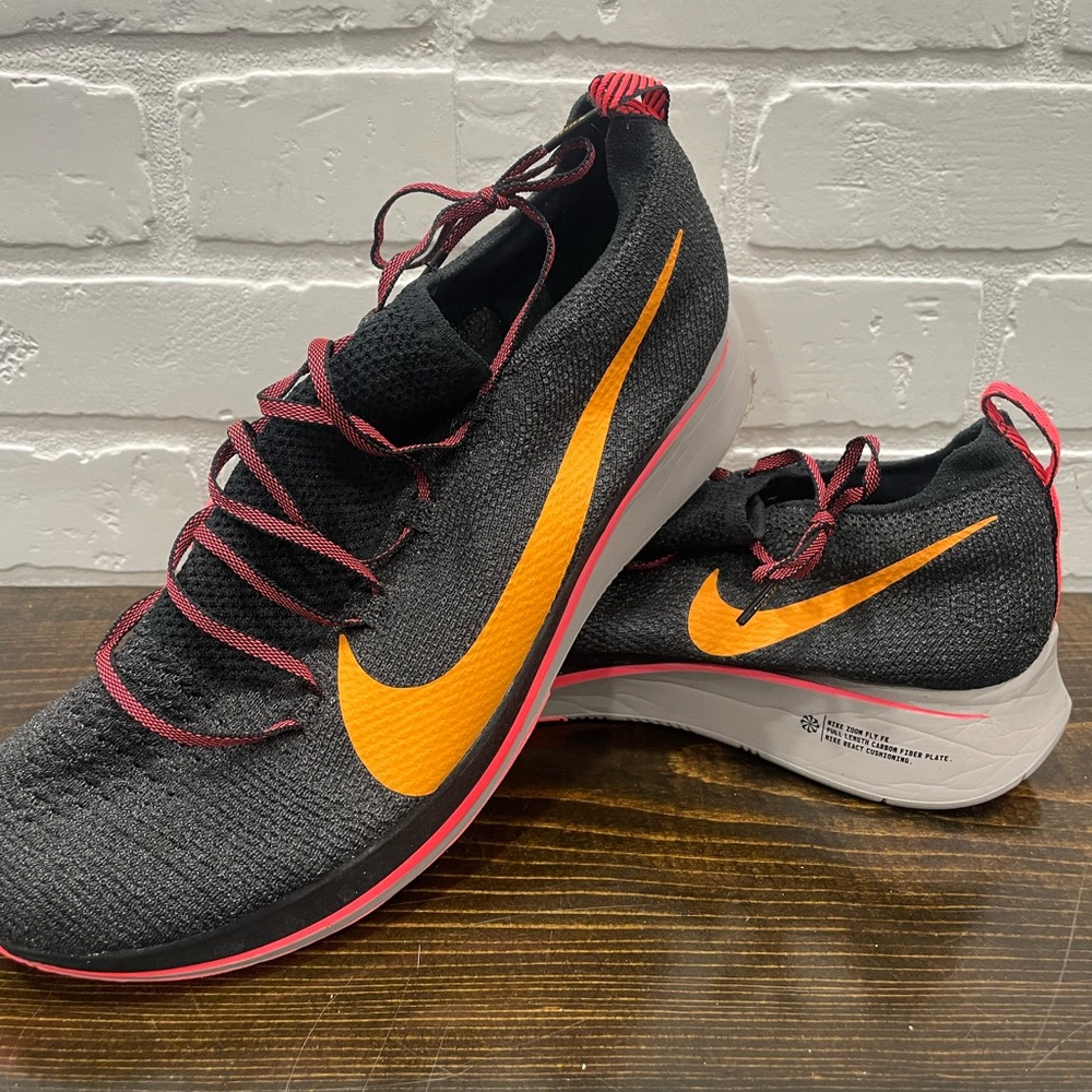 Nike Black and Orange Athletic Sneakers